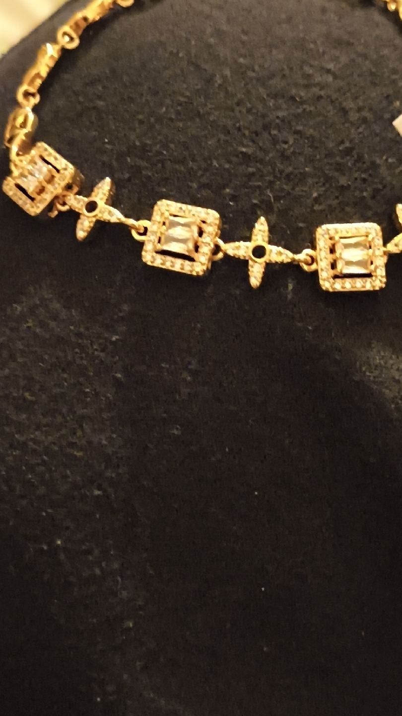 Gold-tone Square Link Bracelet - photo 2