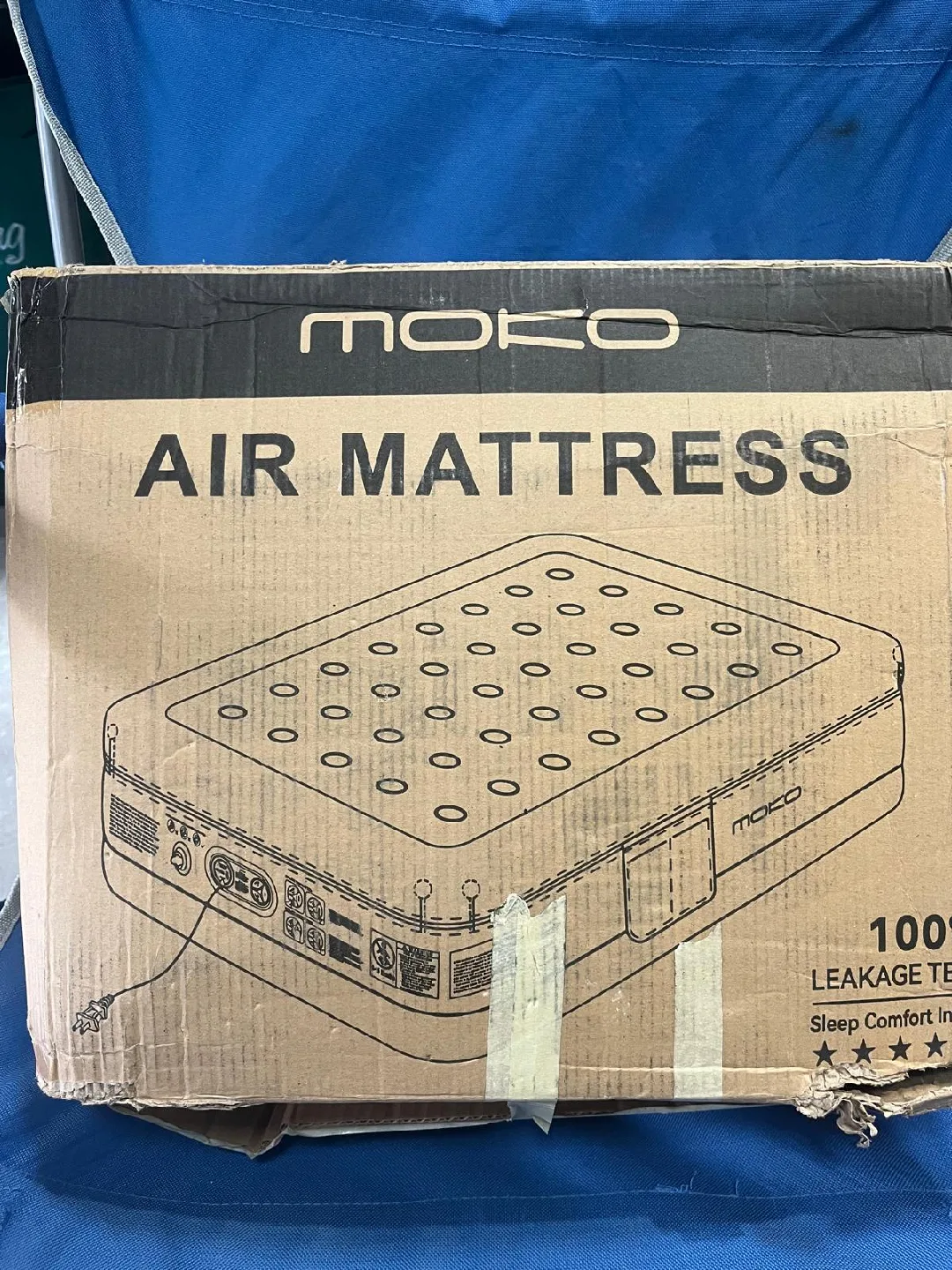 Moko Queen Air Mattress w/ Built-in Pump image indicator(4)