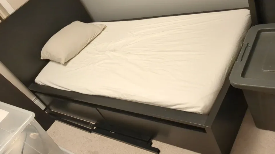 IKEA Malm Twin Bed Frame with Storage - Dark Brown image indicator(4)