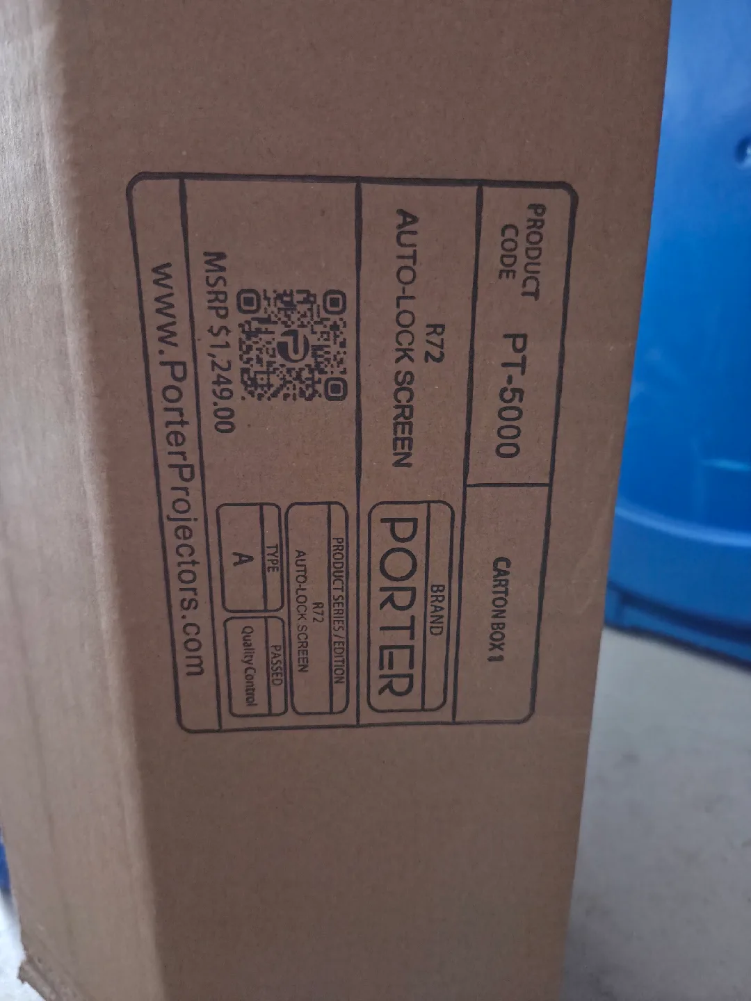 Porter Projectors R72 Auto-Lock Screen PT-5000 image indicator(3)