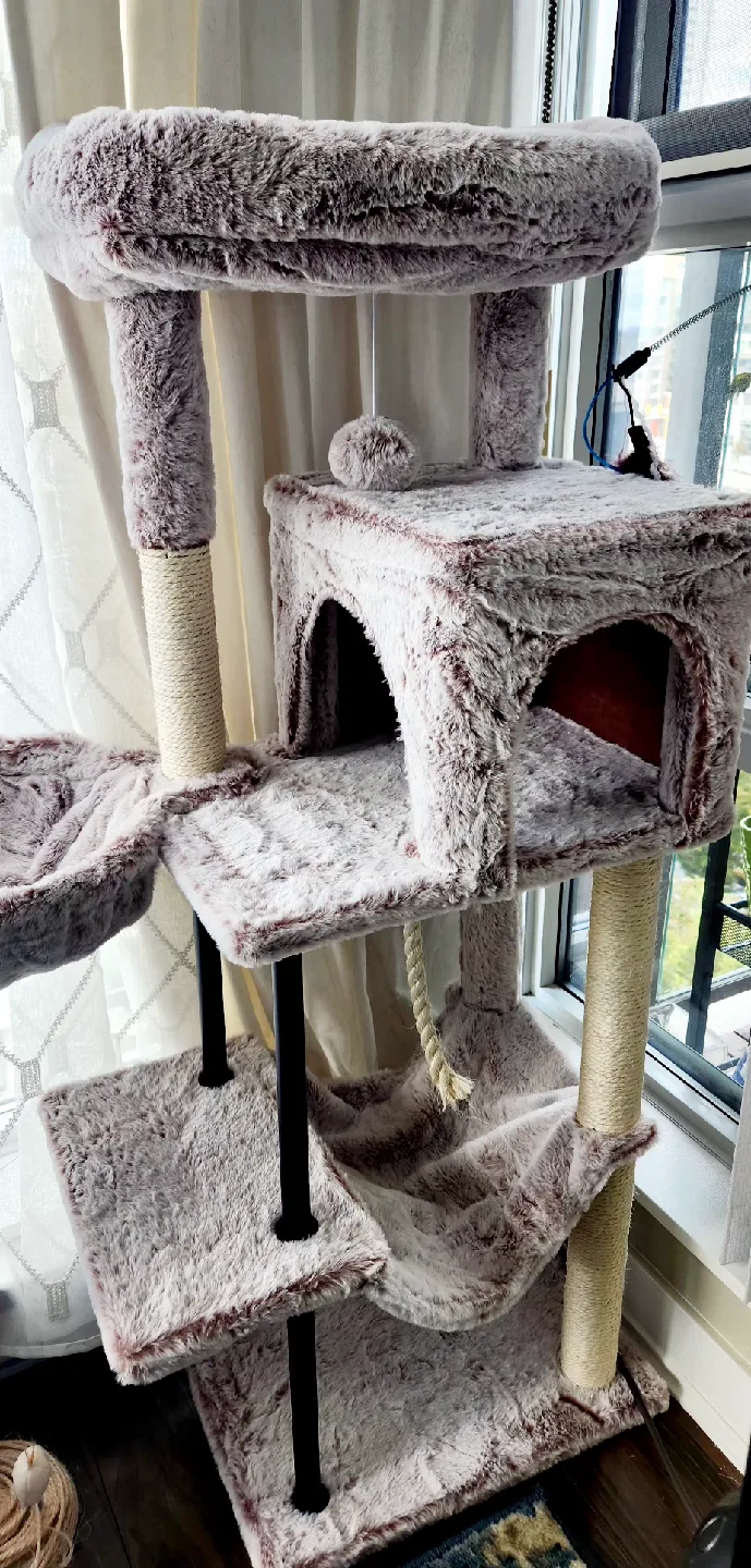 Cat Tower / Scratcher with Hammocks & Condo image indicator(10)