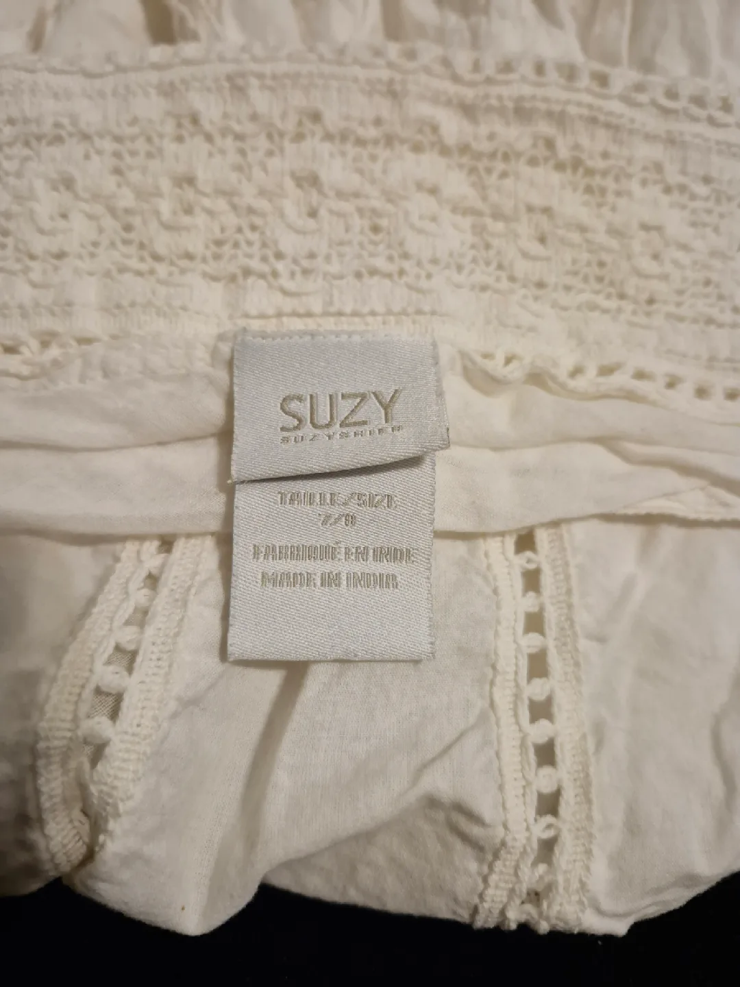 Suzy Shier White Skirt Size 7/8 image indicator(2)