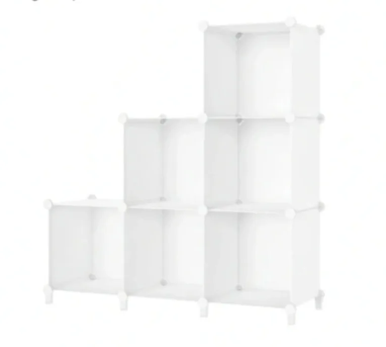 Plastic storage shelf