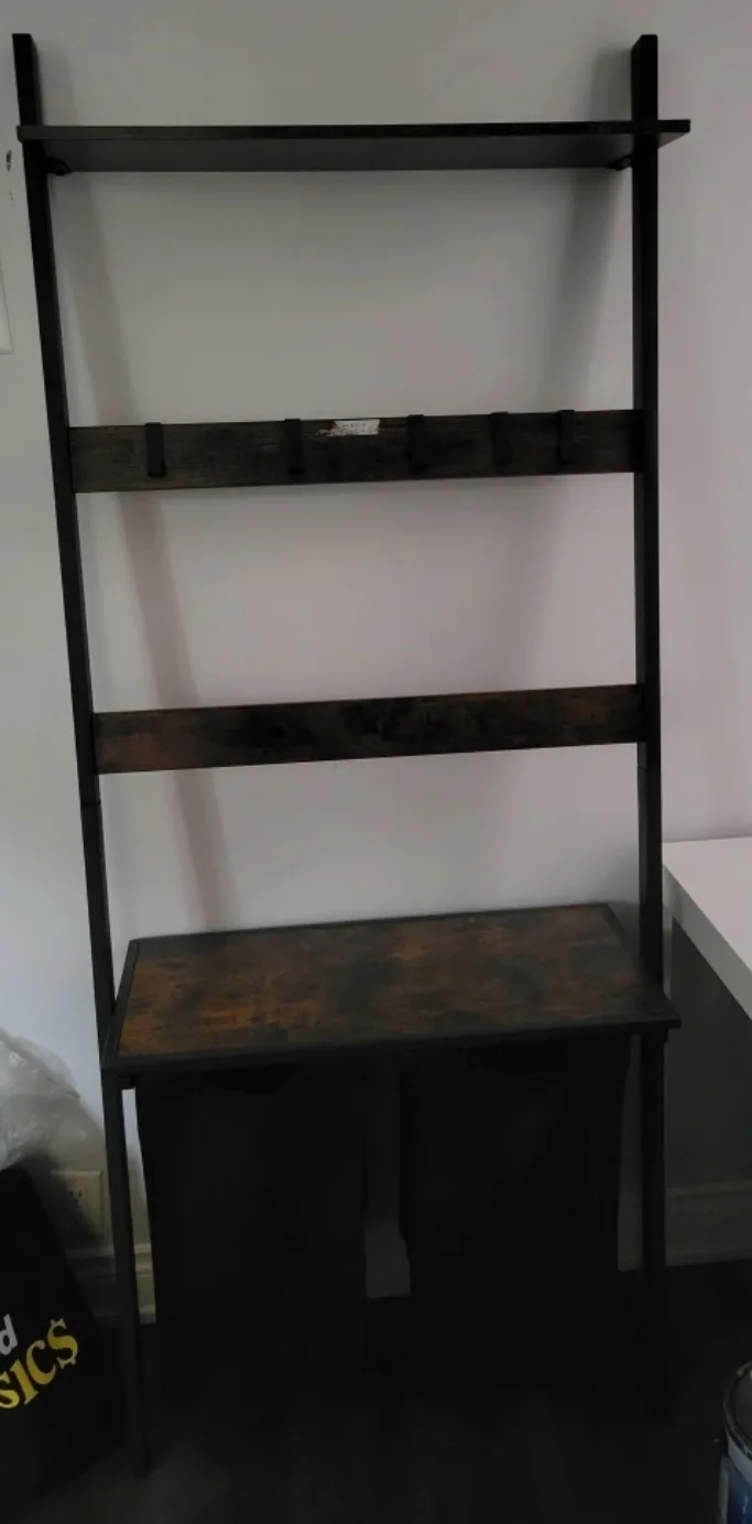 Ladder shelf with Desk & Storage Baskets thumbnail