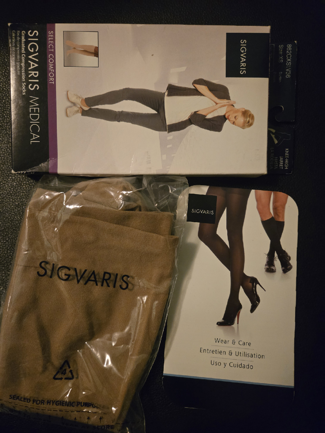 Sigvaris Compression Tights  Size XS - Extra Large/Short