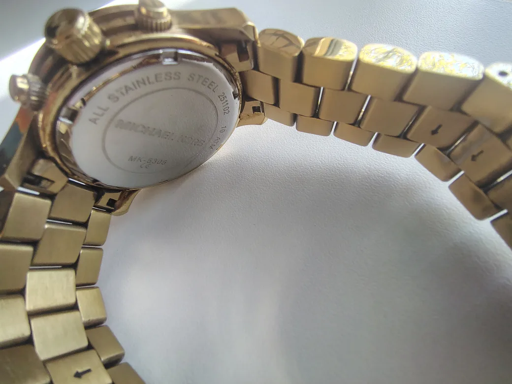 Michael Kors Women's Runway Gold -Tone Watch (MK-5305) image indicator(4)