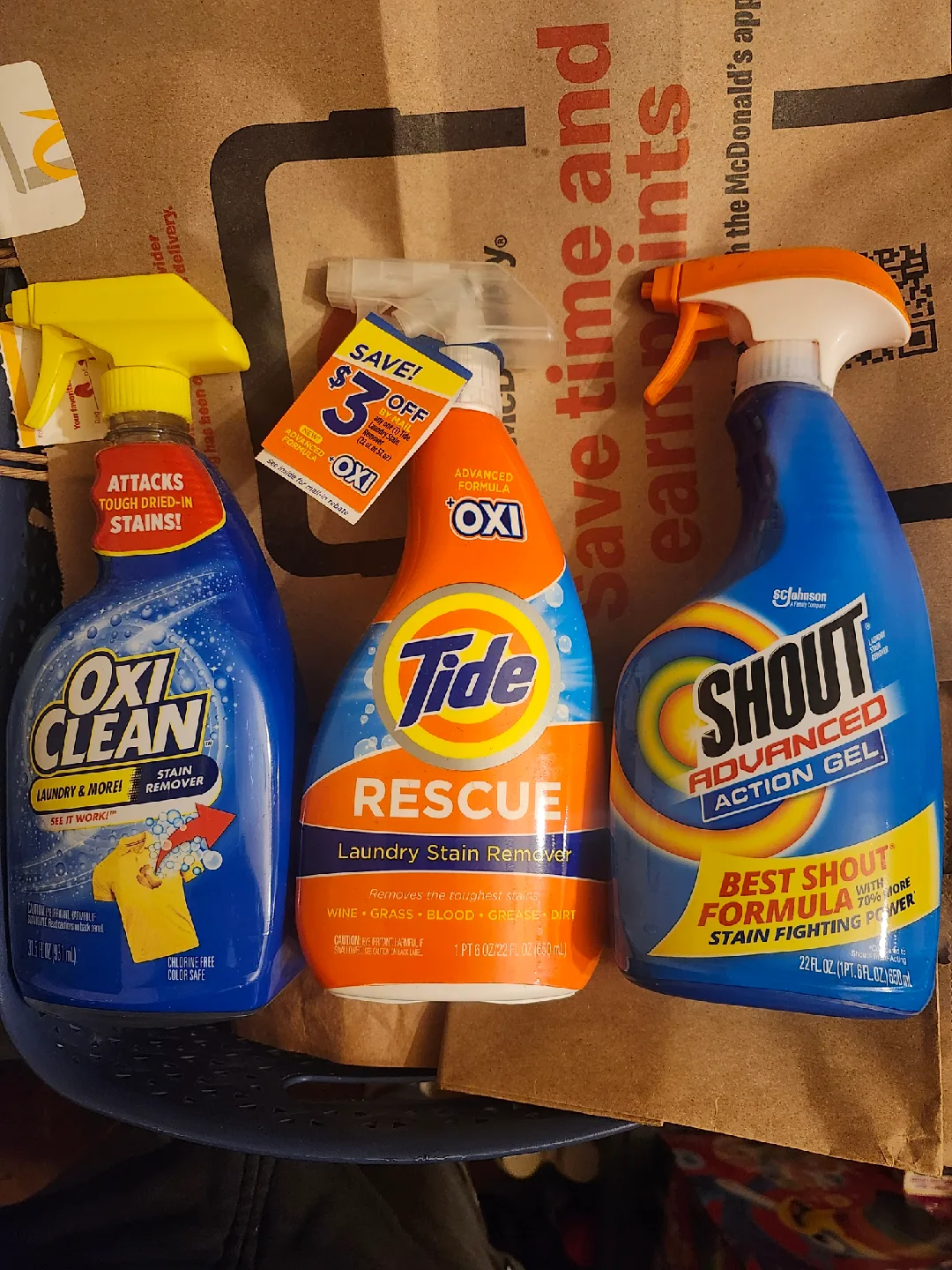 OxiClean, Tide Rescue, Shout Stain Removers thumbnail