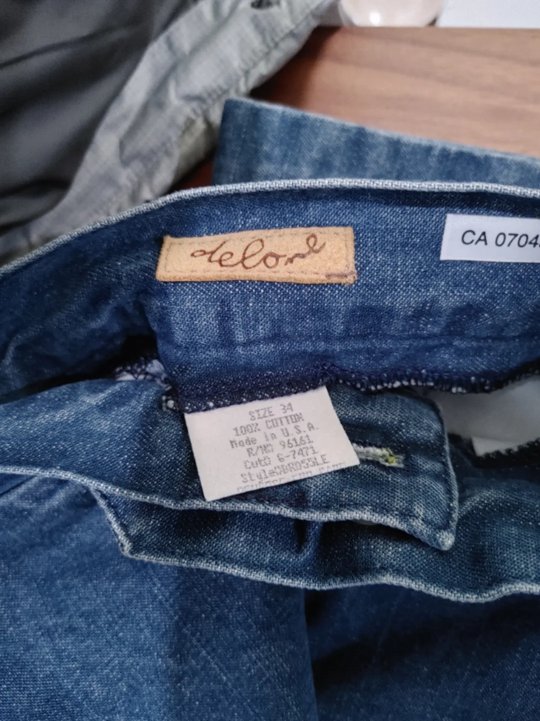 🧡NEW DELONE DESIGNER DENIM JEANS MENS SIZE 34 image indicator(2)