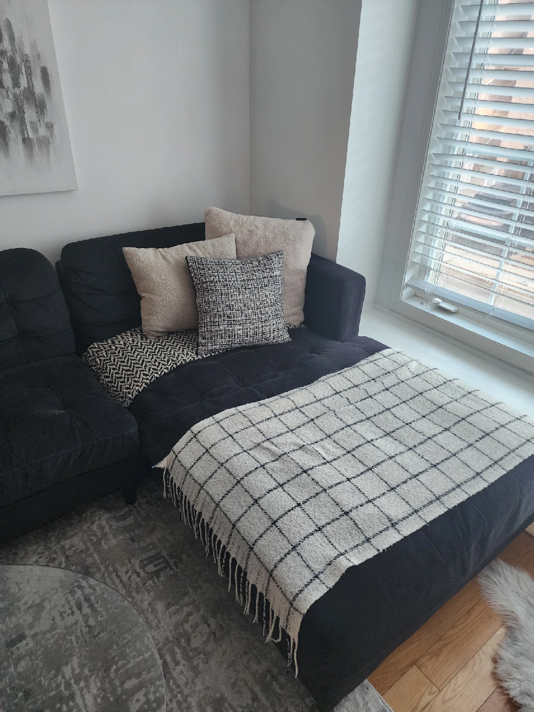 Black Sectional sofa - photo 5