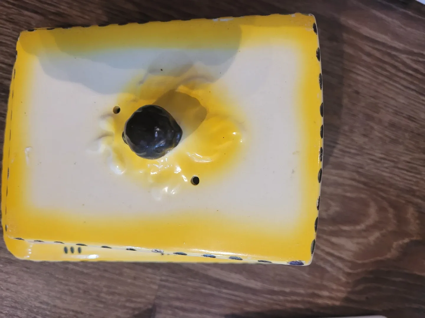 Yellow butter dish thumbnail