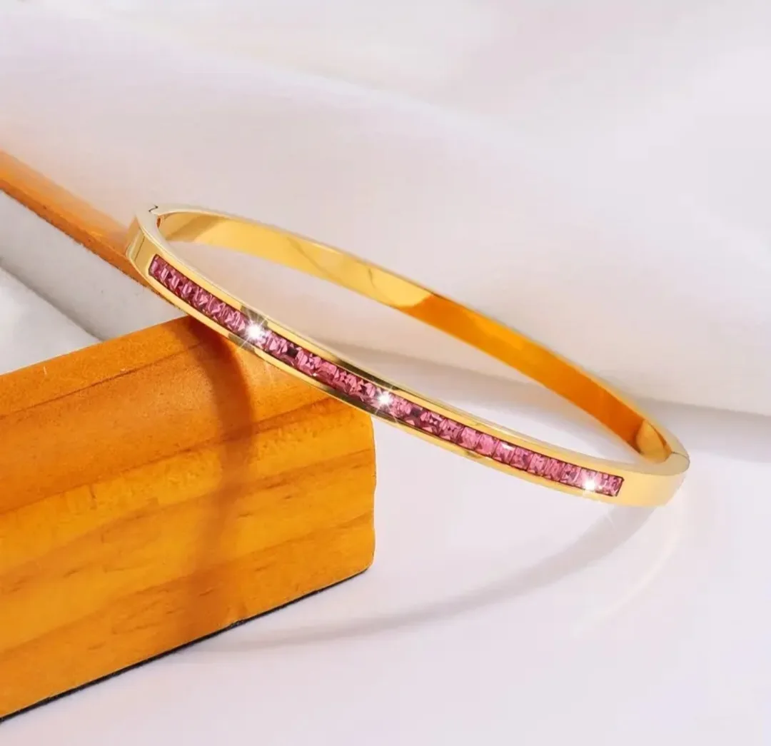 Gold Tone Bangle Bracelet Set image indicator(5)