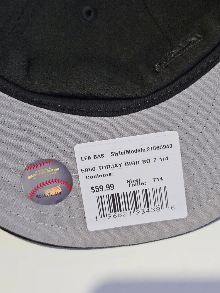 New Era 59Fifty Toronto Blue Jays Hat 7 1/4 image indicator(3)