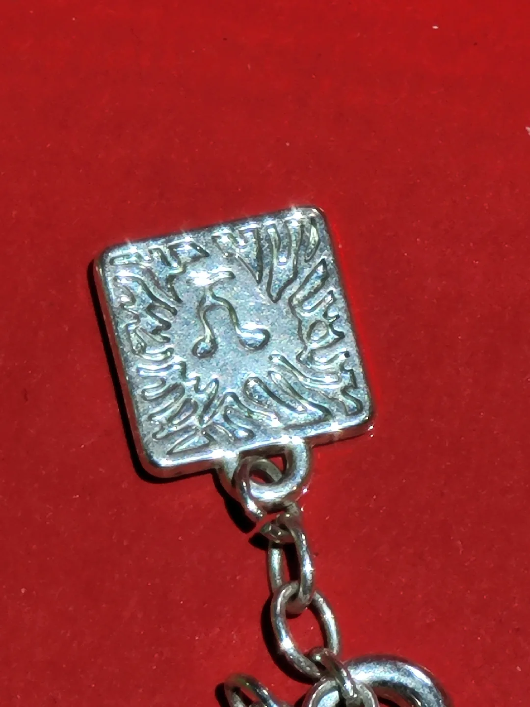 Anne Klein Silver Tone Circle Link Necklace image indicator(2)