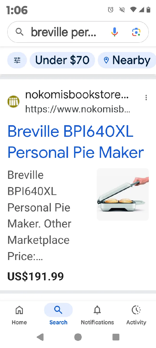 Breville Personal Pie Maker - Like New!🧡 image indicator(6)
