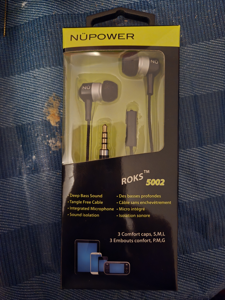 Nüpower ROKS 5002 Earphones - New in Box