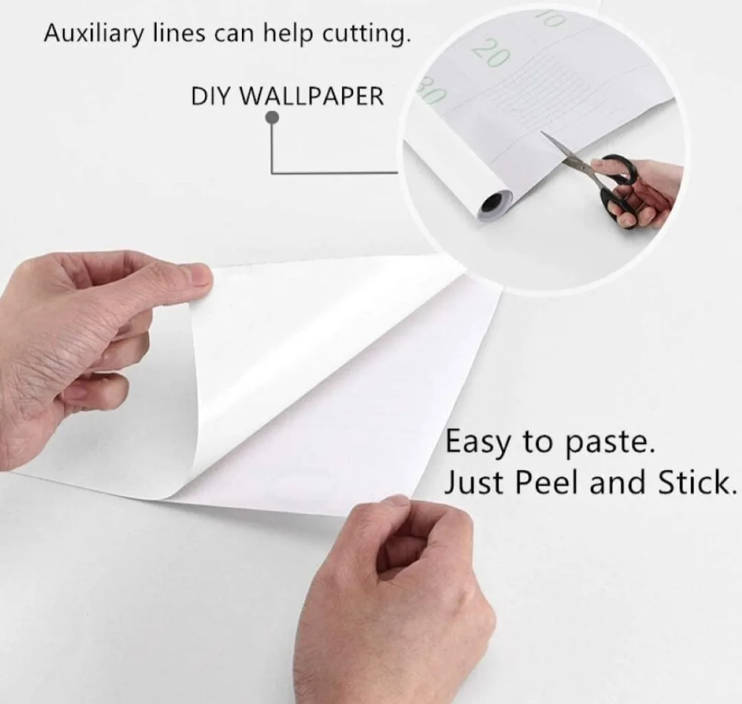 PracticalWs White Textured Wallpaper Peel and Stick 17"x590" image indicator(2)