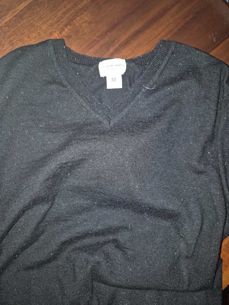 Club Monaco Black V-Neck Sweater - Size M thumbnail