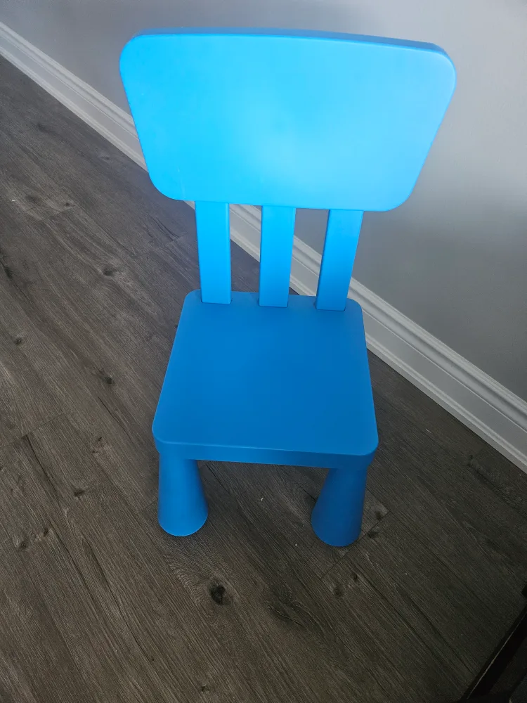 IKEA LÄTT Children's Table & Chair Set - Red/Blue image indicator(2)
