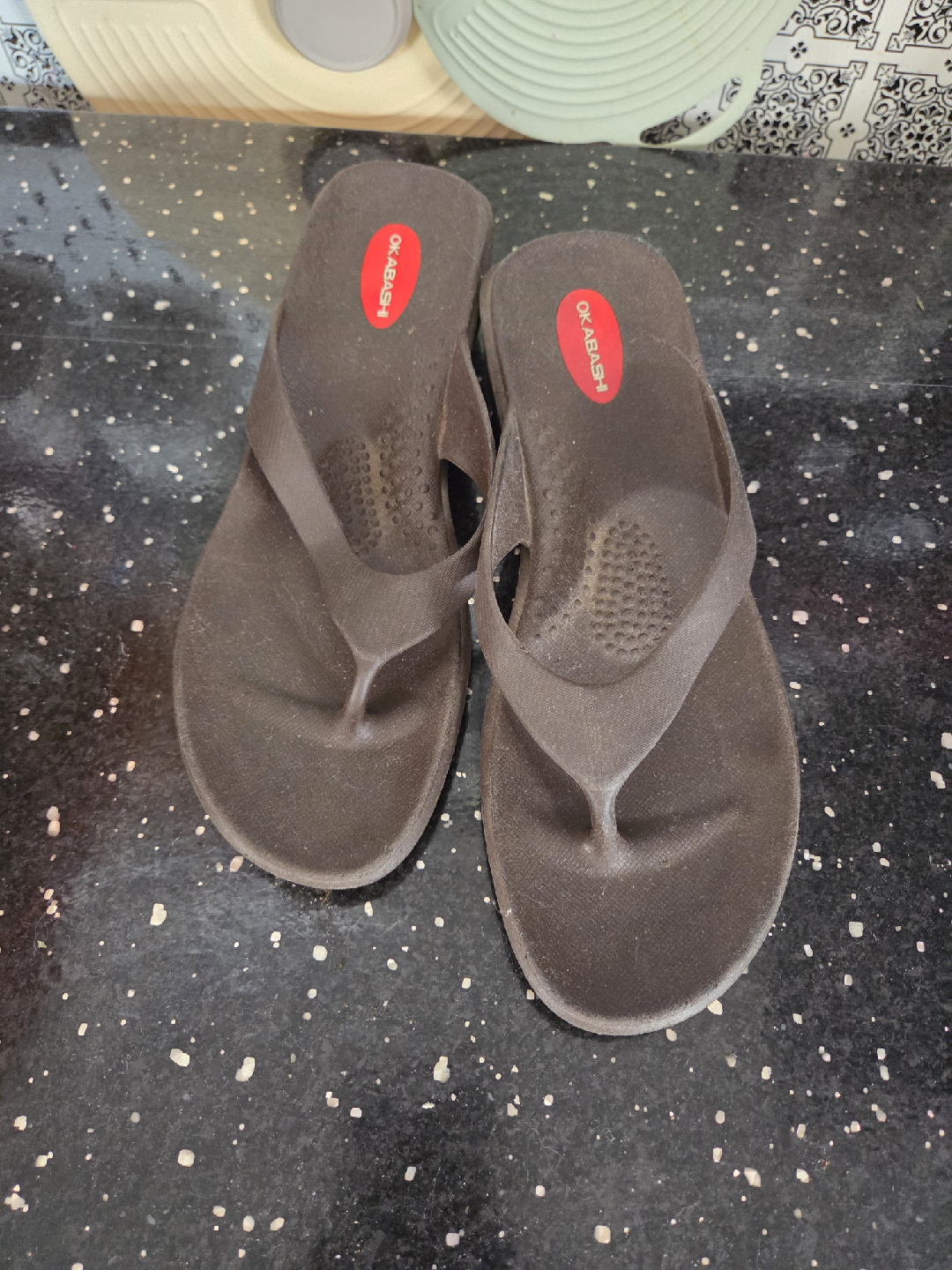 Okabashi Brown Flip Flops