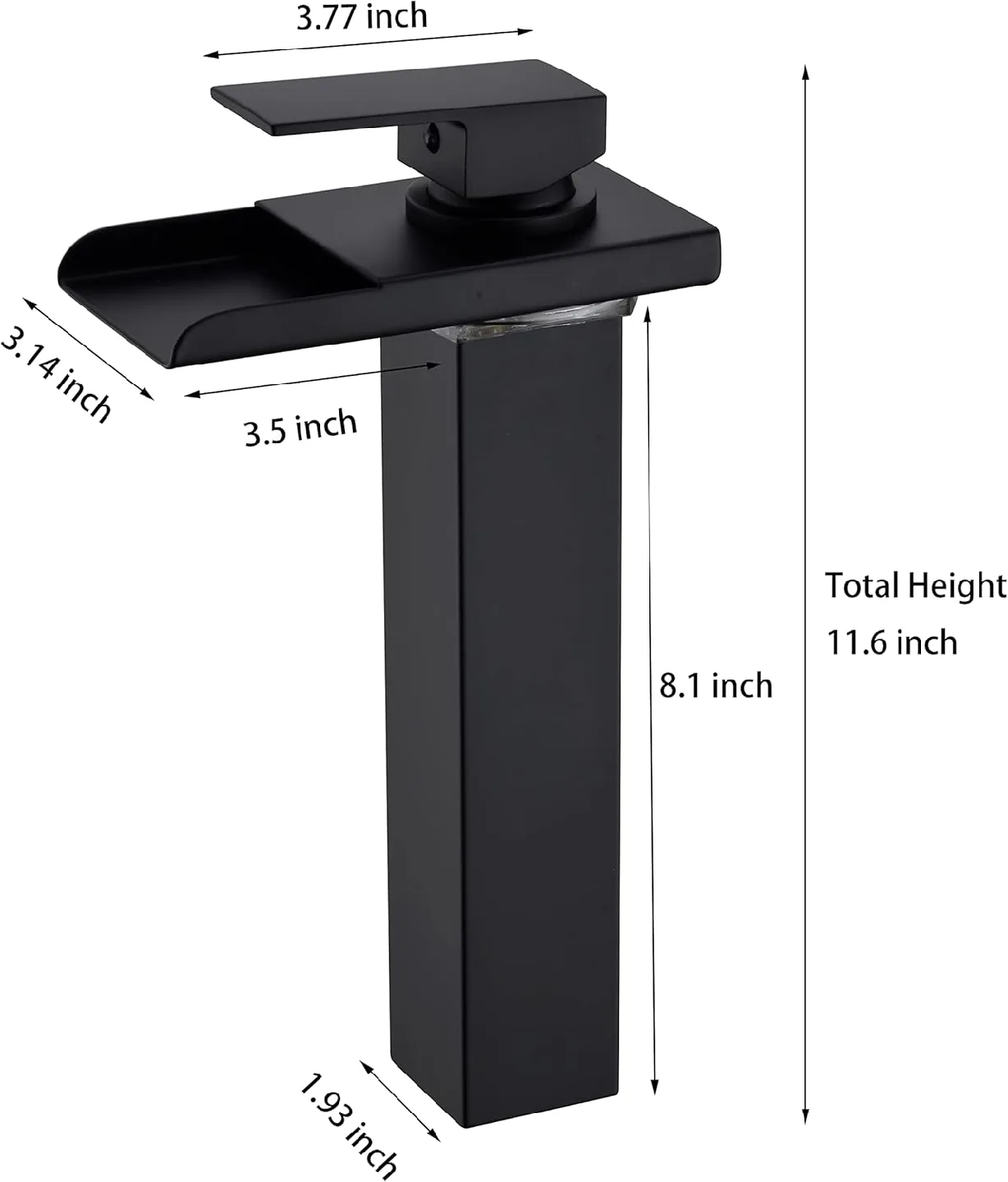 Brand New Matte Black Bathroom Vessel Faucet For Sale image indicator(5)