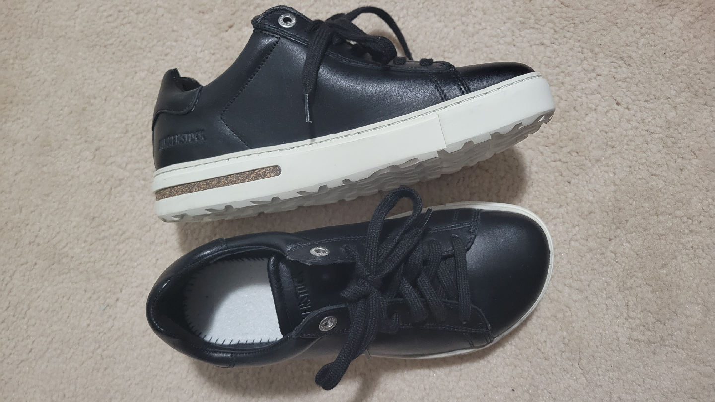 Birkenstock Leather Sneakers, Black -Size36