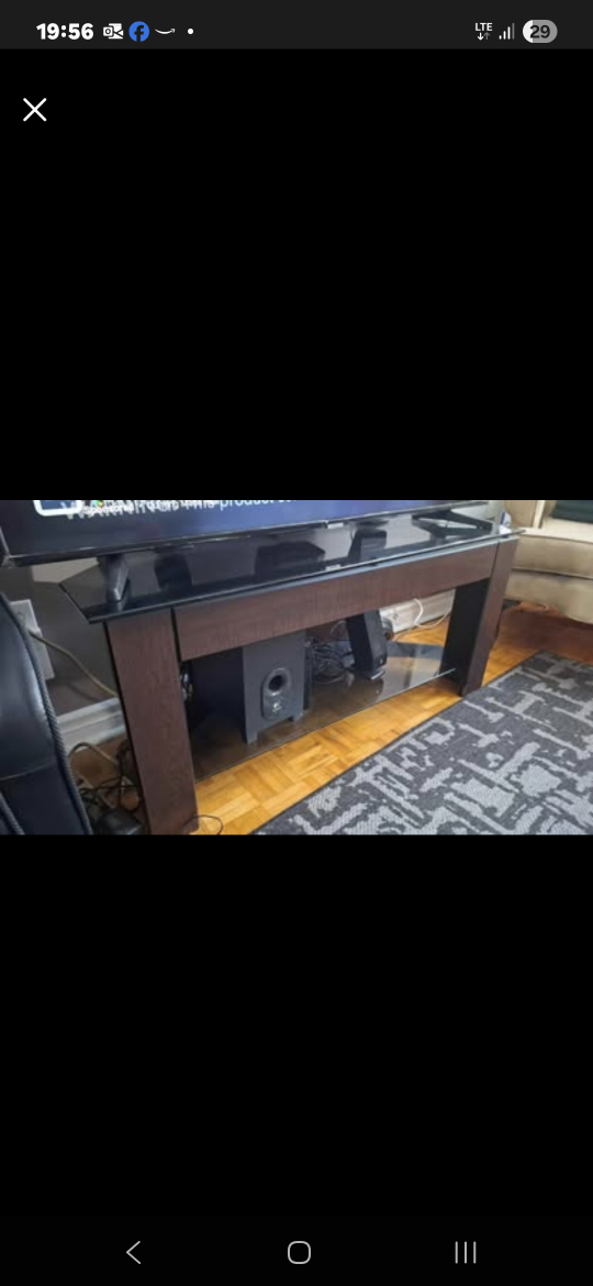 Glass Top TV Stand - photo 2