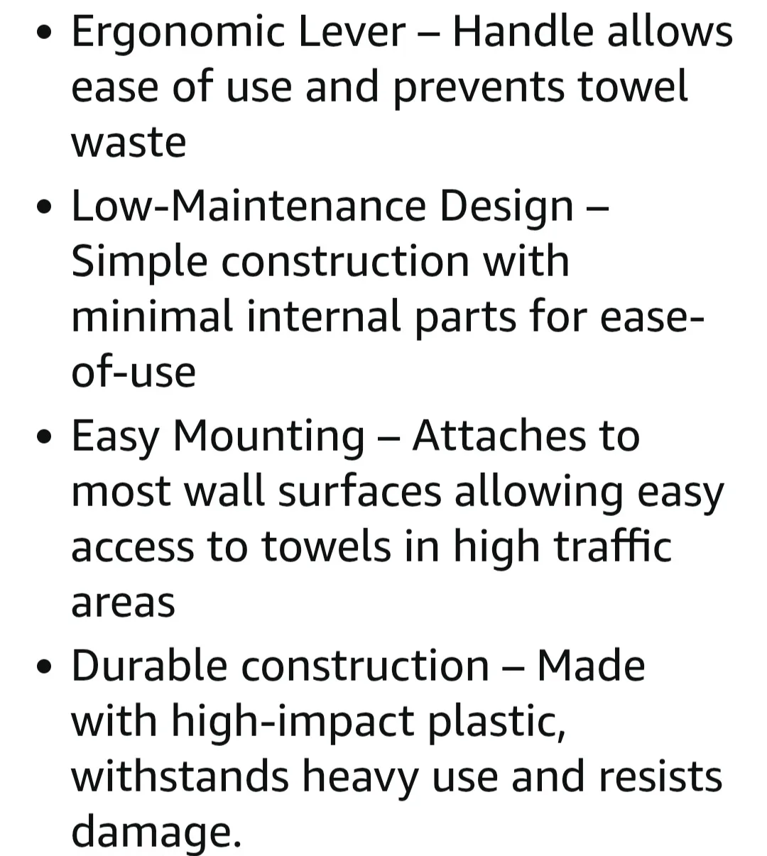 Lever Roll PAPER TOWEL DISPENSER image indicator(10)