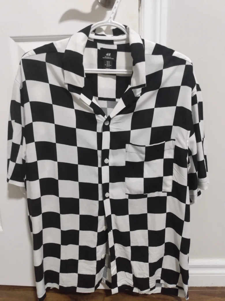 H&M Checkerboard Shirt - Size M
