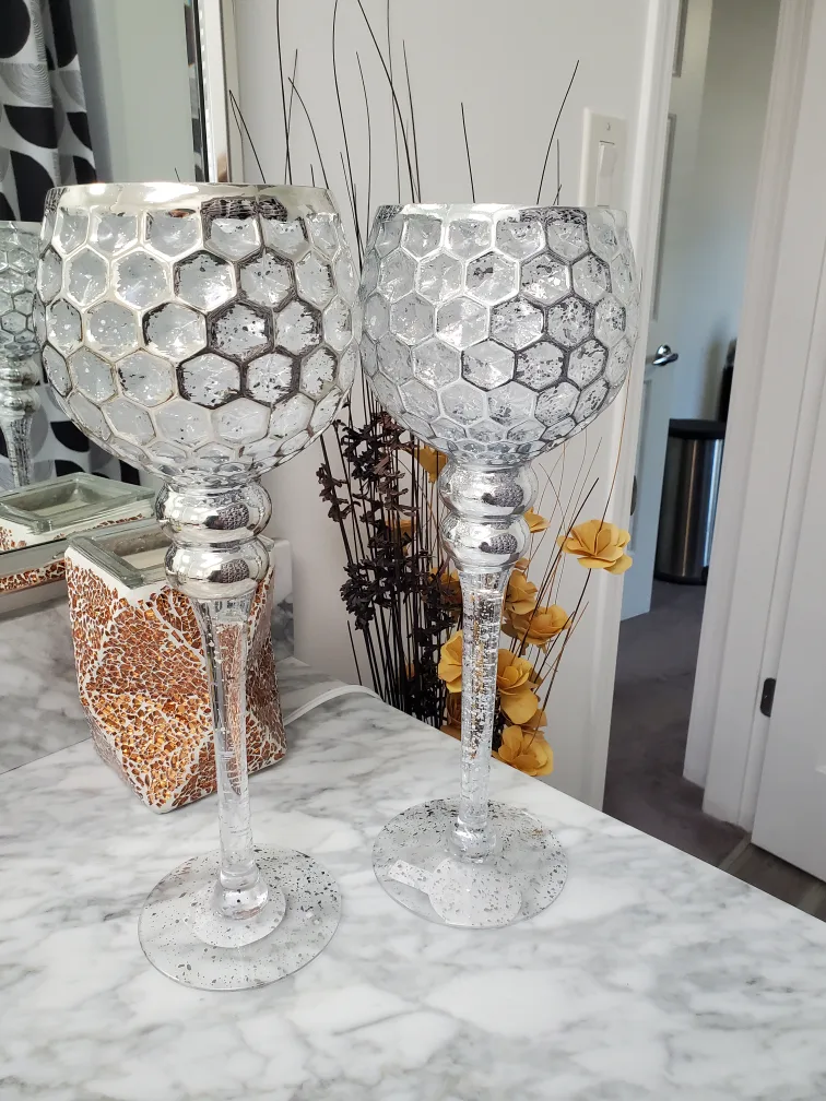 At Home Candle Holders - Set of 2 thumbnail