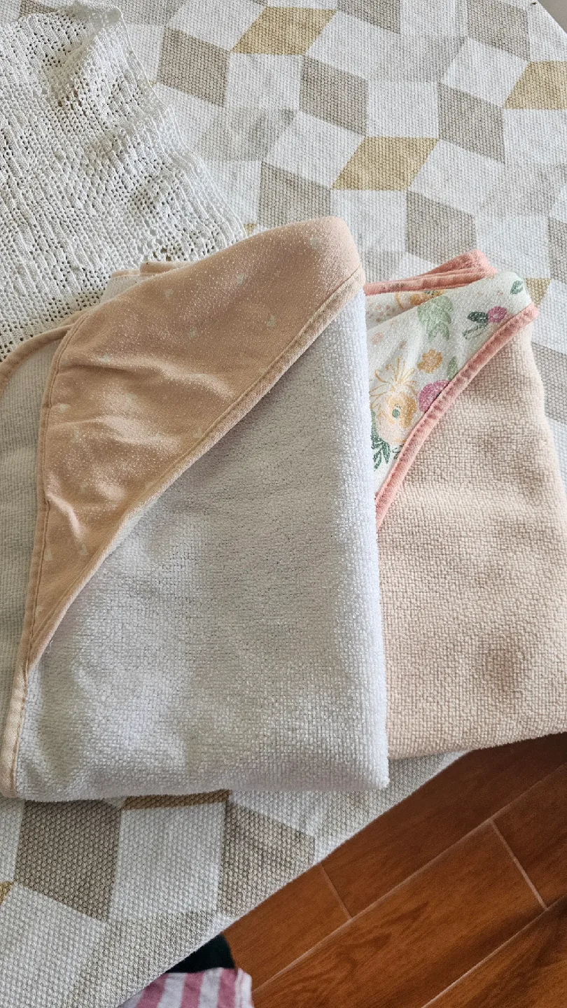 🥕2 Modern Baby Hooded Towel - Polyester image indicator(4)