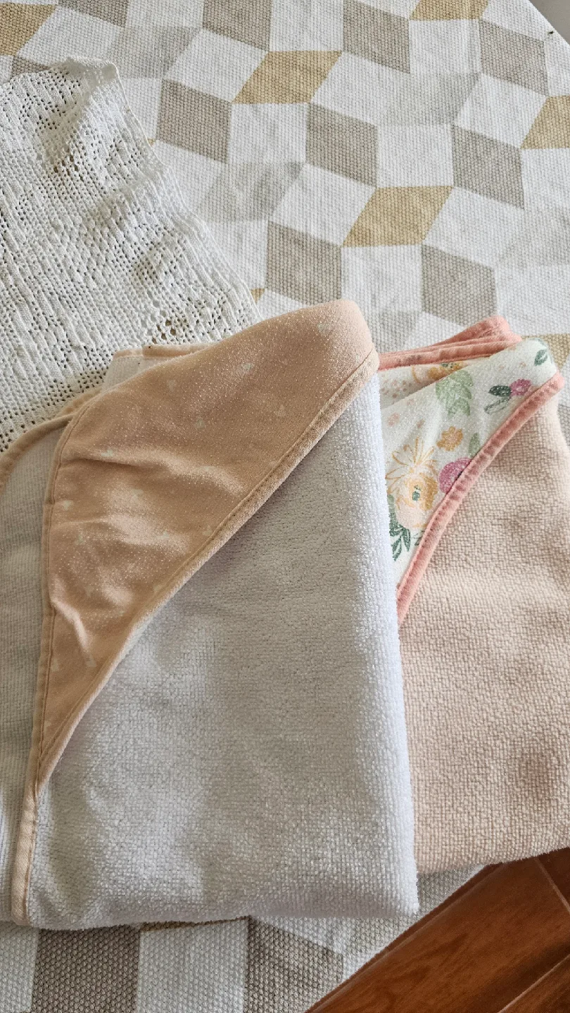 🥕2 Modern Baby Hooded Towel - Polyester image indicator(5)