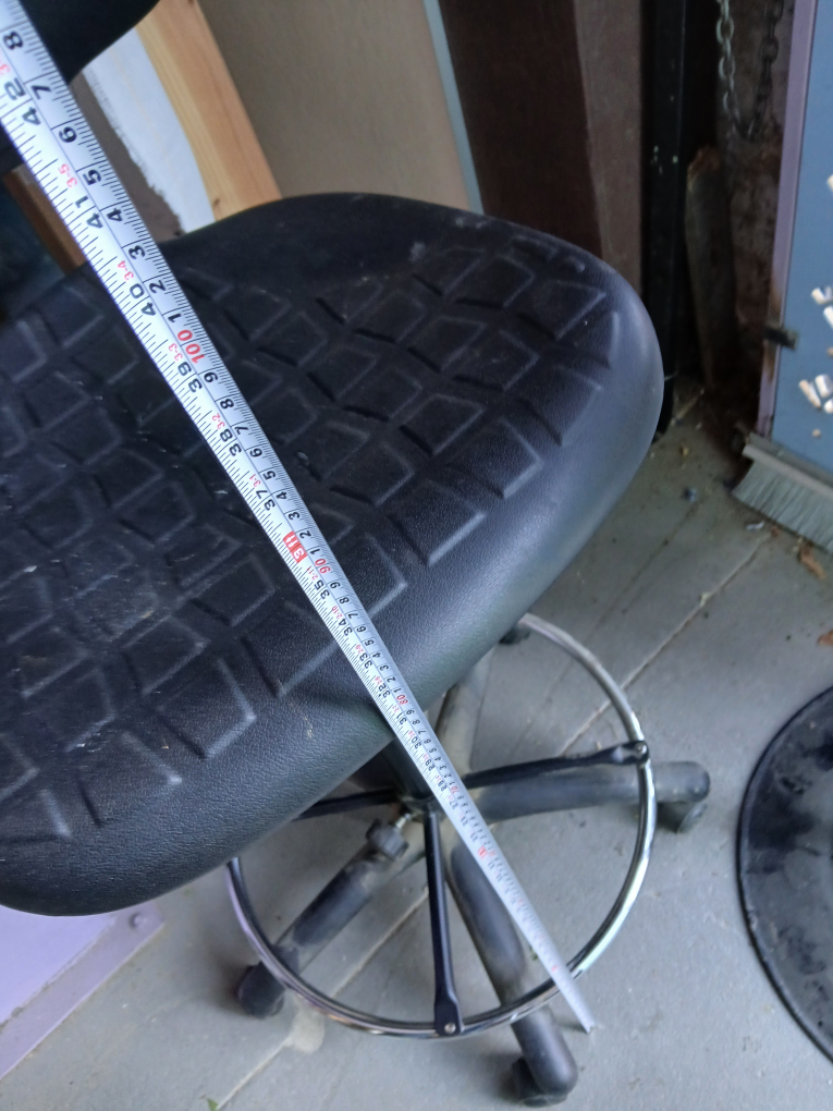 Black Rolling Work Stool - photo 4