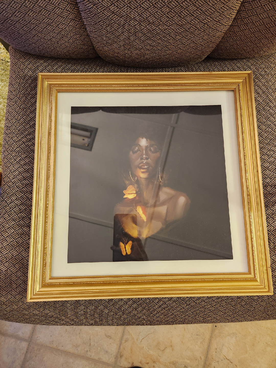 Butterflies & Hoops Print in Frame - photo 3
