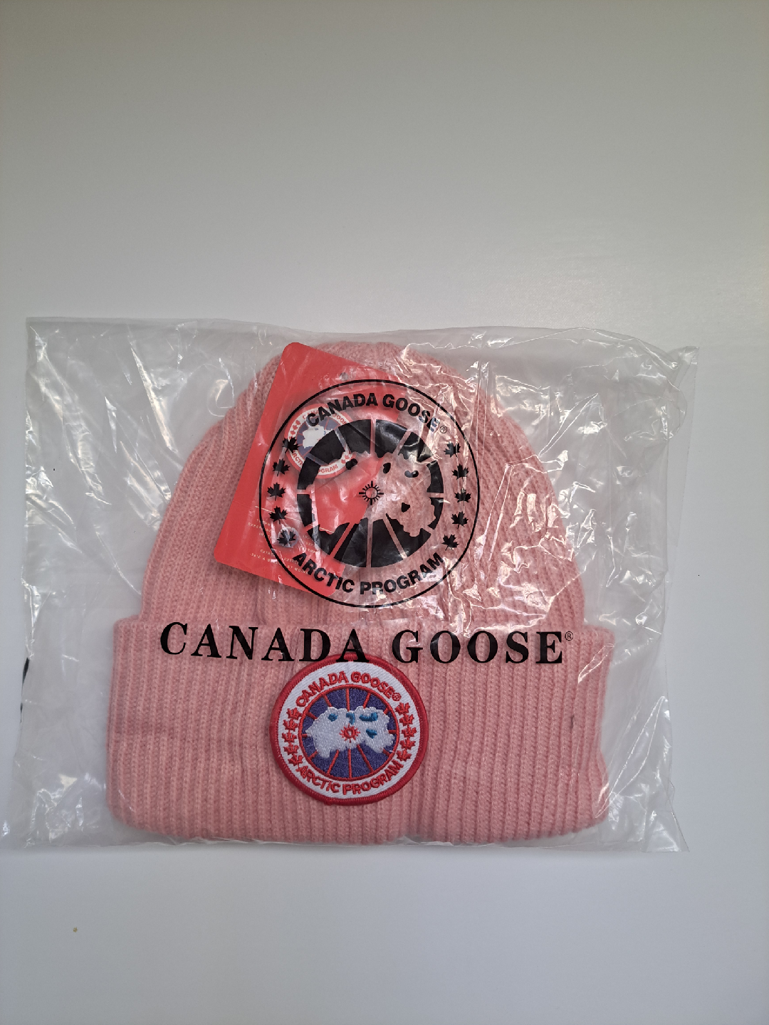 New Canada Goose Pink Beanie