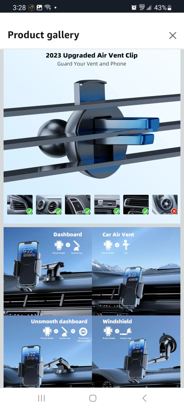 3-in-1 car phone holder - photo 5