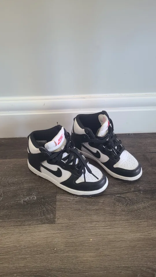 Nike Dunk High Panda - Size US 12C kids