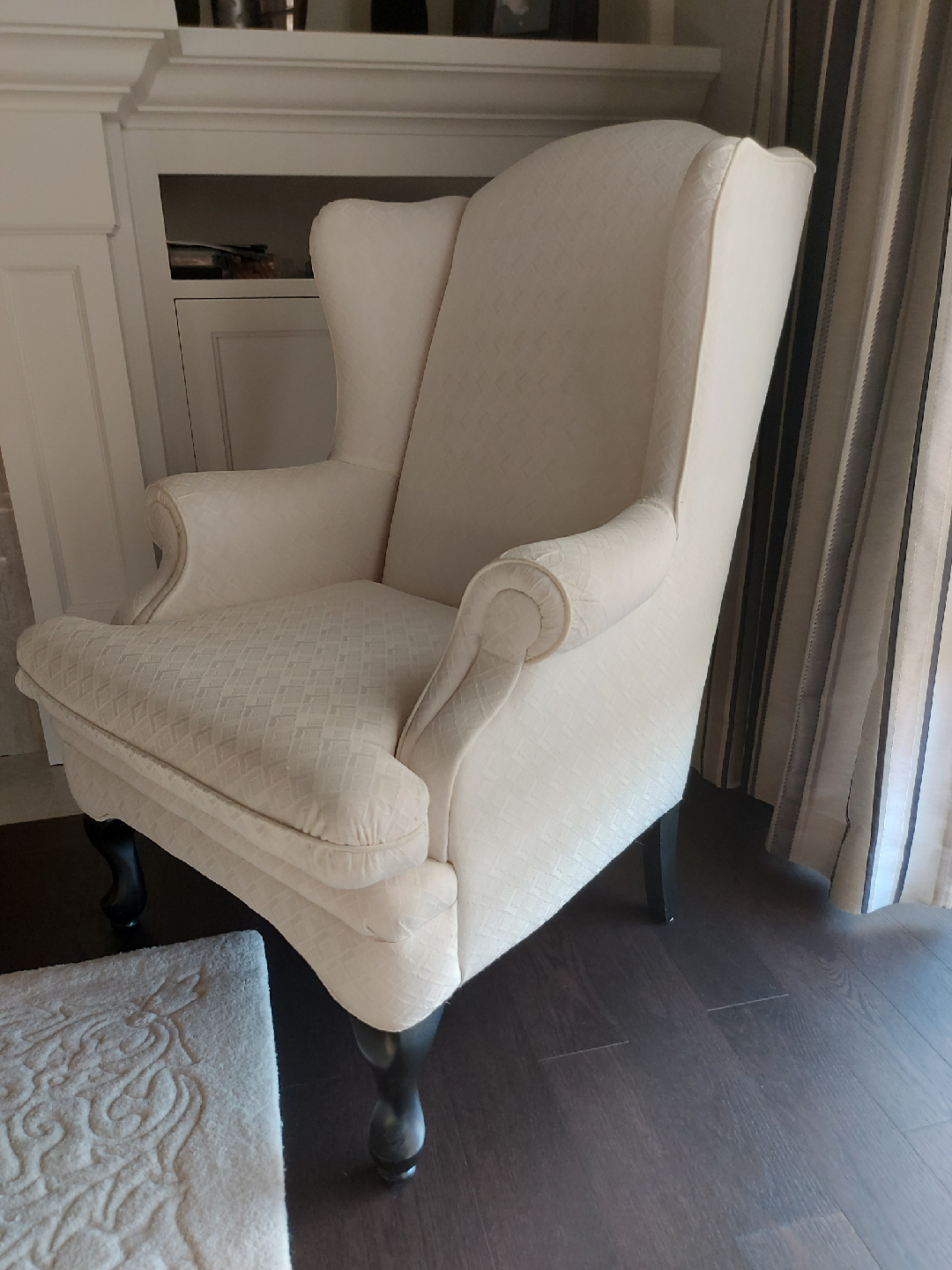 Wingback Chair - Ivory Colour - photo 2