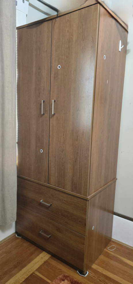 Brown Ikea Wardrobe with Drawers: 29 x 21 x 72 inches