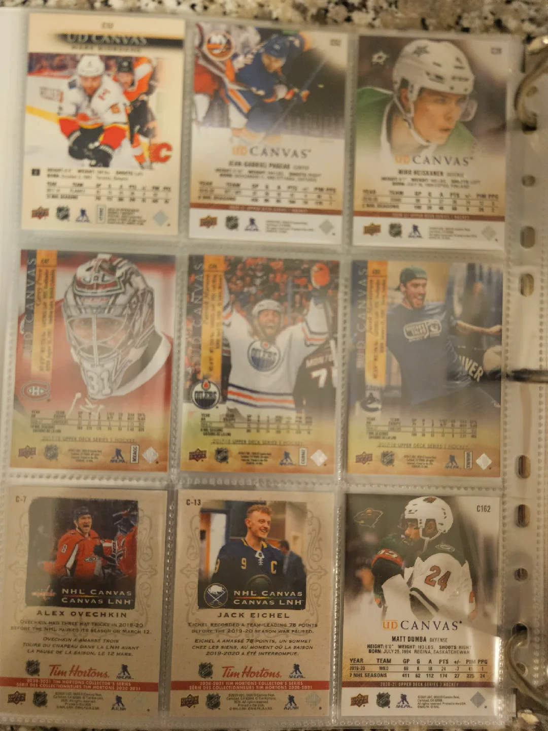 Hockey Cards - UD Canvas Collection image indicator(2)