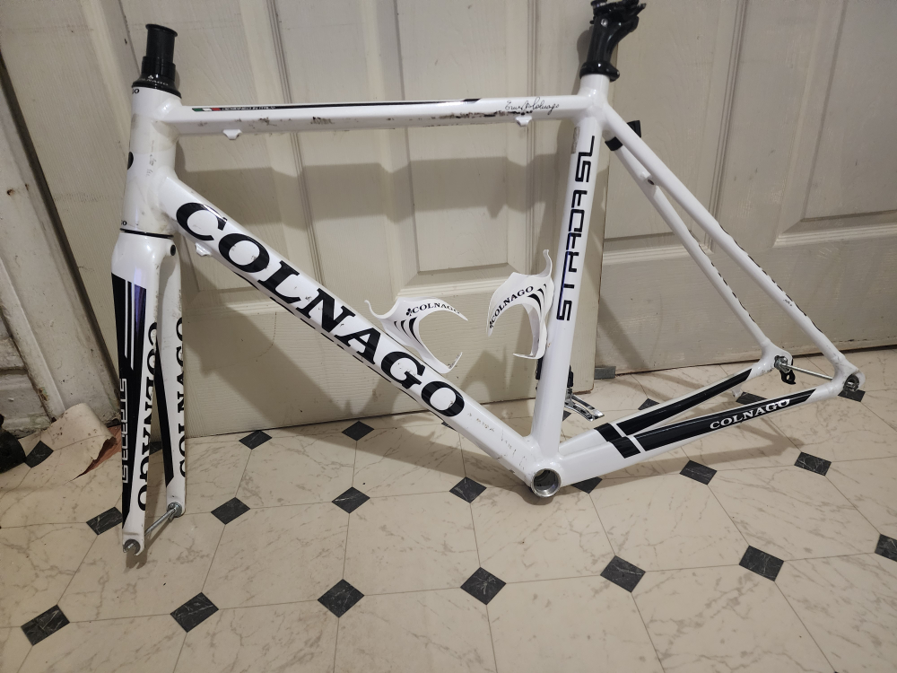 Colnago Strada SL Bike Frame - White, Size 52s
