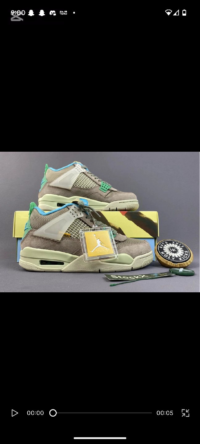 Air Jordan 4 Retro Union Off Noir