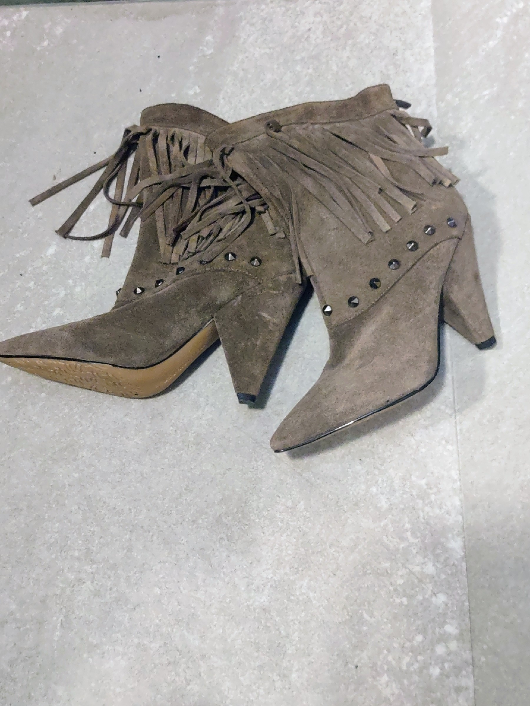 WILLIAM RAST Fringed Suede Booties