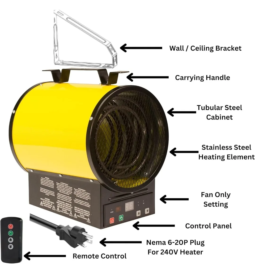 Dura Heat EUH4000R Electric Forced Air Heater image indicator(7)