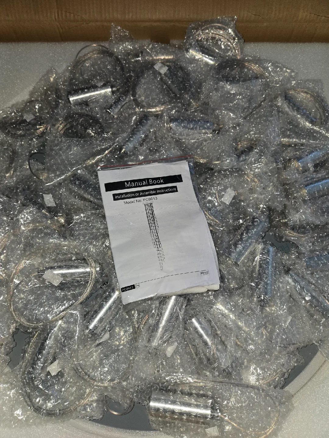 HAIXIANG 36-Lights Silver LED Crystal Chandelier image indicator(6)