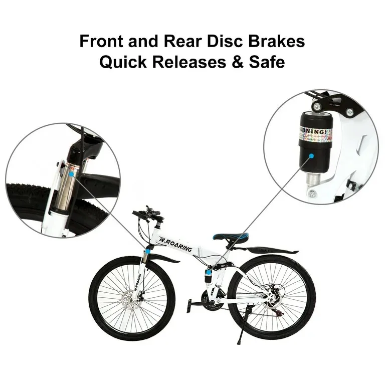 21 Speed R. ROARING Mountain Bicycle Folding image indicator(2)