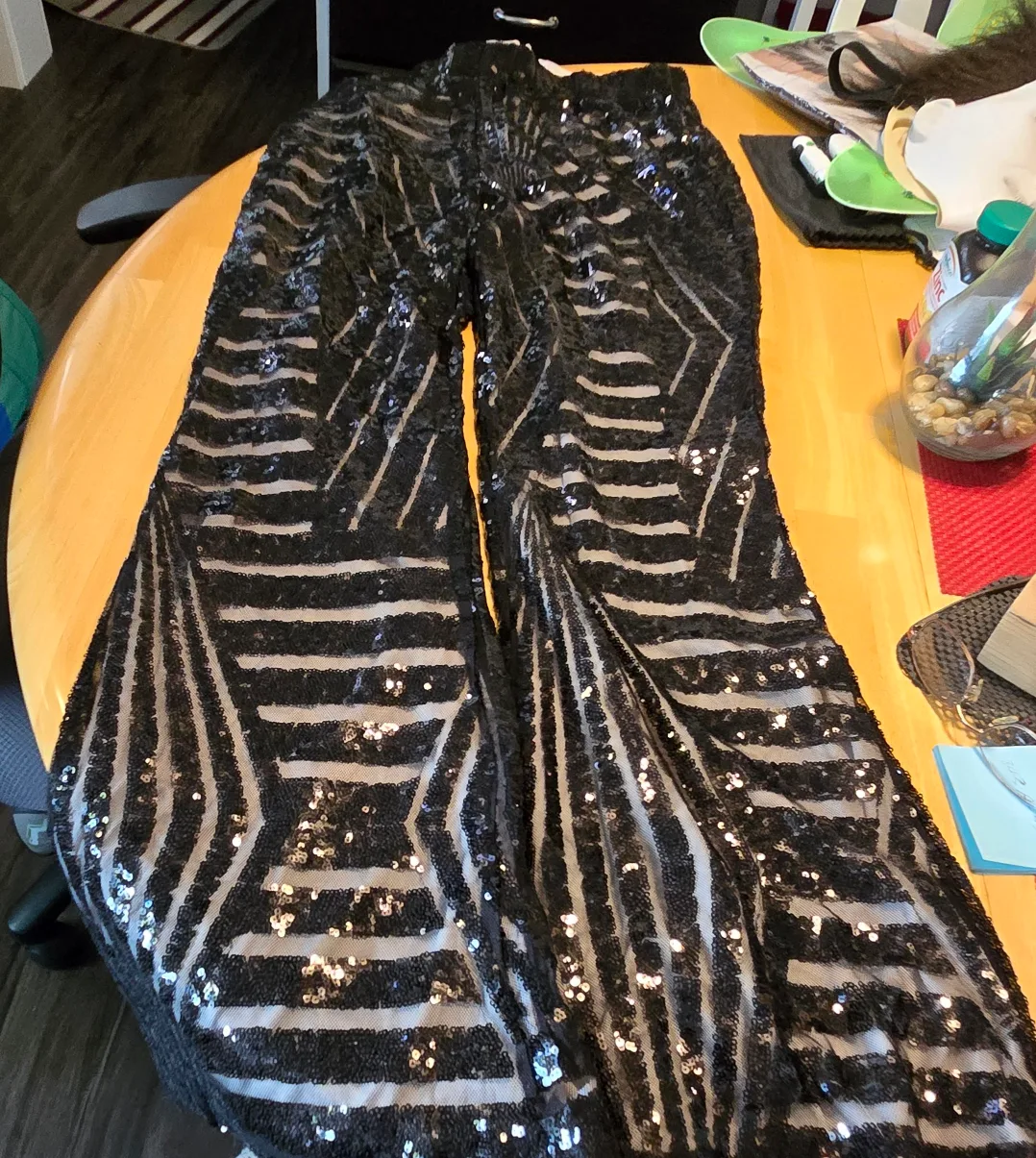 Sequin Black Pants thumbnail