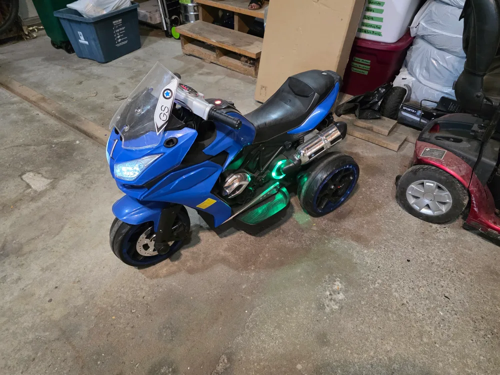 Blue Kids Electric Motorcycle image indicator(2)