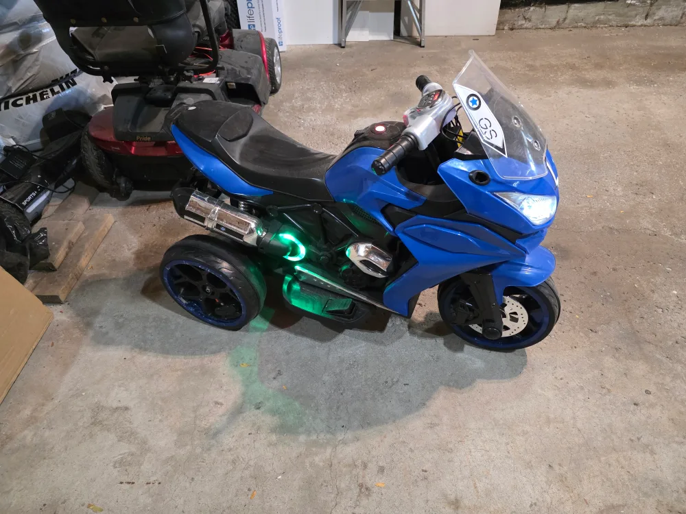 Blue Kids Electric Motorcycle image indicator(4)