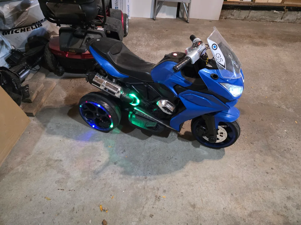 Blue Kids Electric Motorcycle image indicator(6)