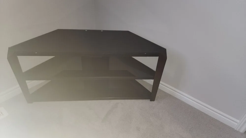 Dark Brown Corner TV Stand image indicator(4)